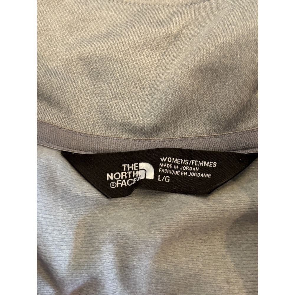NWT The North Face Womens Large Grey Tech 1/4 Zip Fleece NF0A3LHC Flagstar Bank - Picture 4 of 7